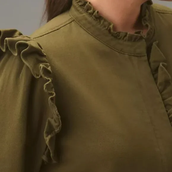 Brand New DOLAN Ruffled Utility Jacket - Picture 8 of 13